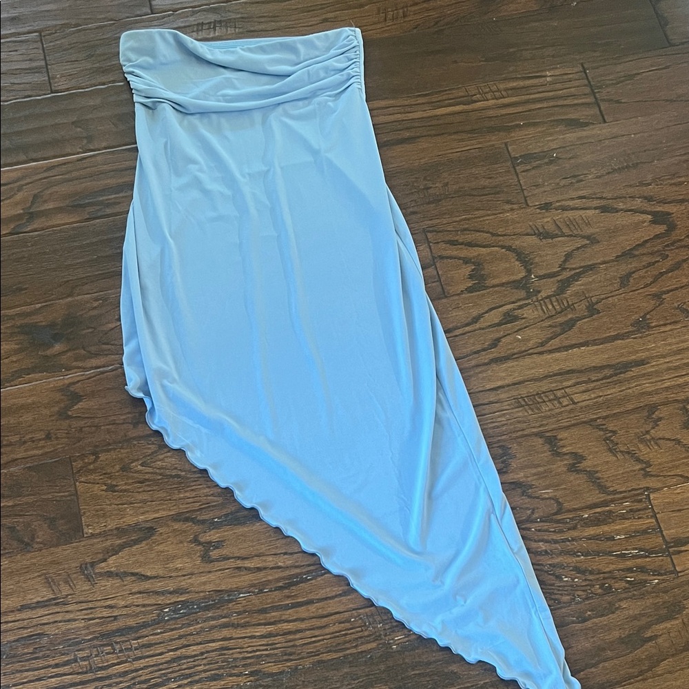 Urban Outfitters Light Blue Asymmetrical Skirt